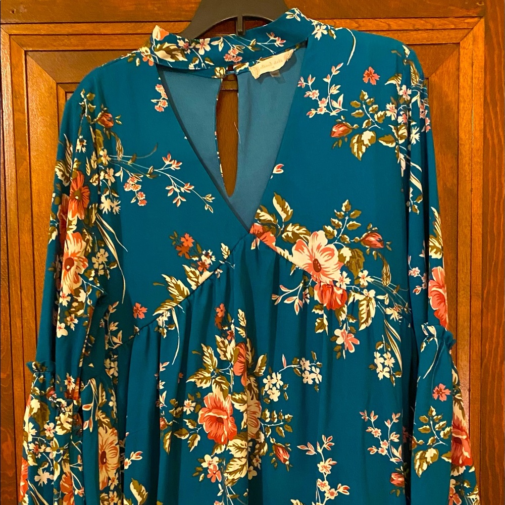 Boho floral dress 🦚